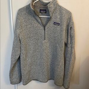 Patagonia Heather Gray Fleece Pullover